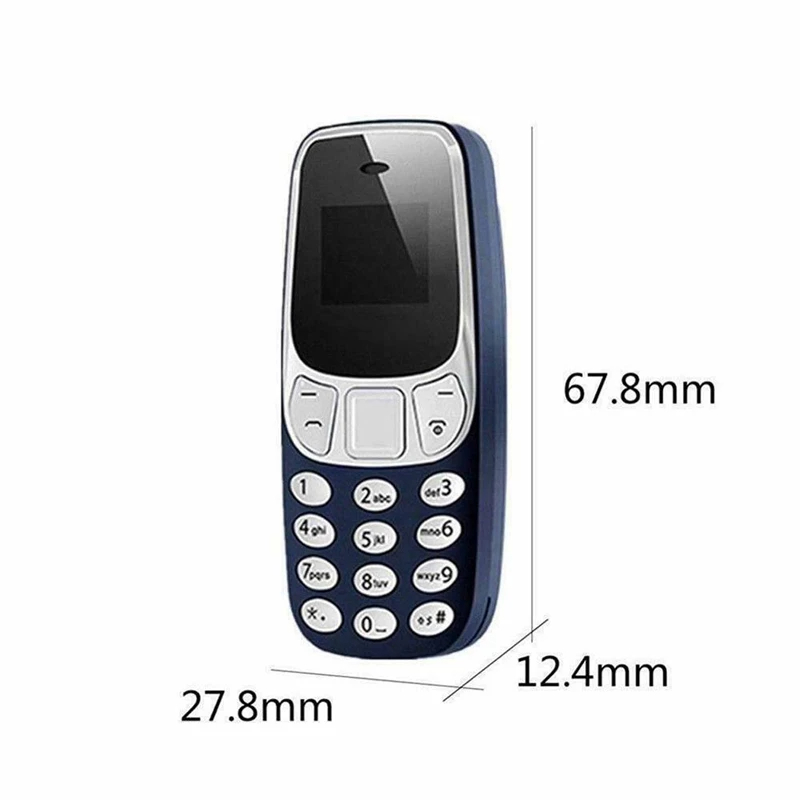 MINI TELÉFONO 1/4 DE LUZ & DISEÑO DOBLE SIM MARCACIÓN BLUETOOTH VOZ RONDON - 9