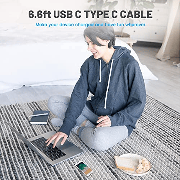 ADAPTADOR CORRIENTE CARGADOR RÁPIDO USB C PORTATIL RONDON - 2