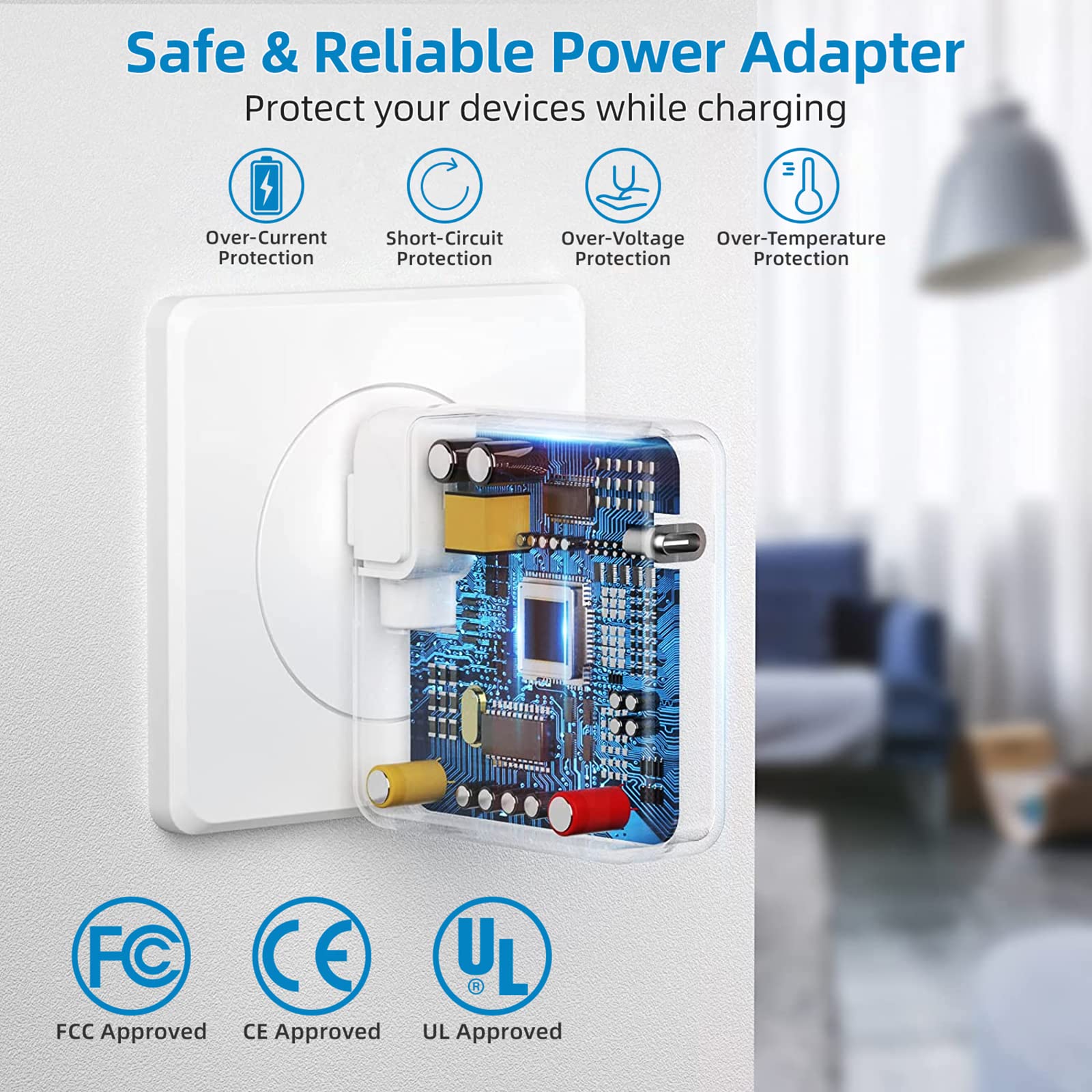 ADAPTADOR CORRIENTE CARGADOR RÁPIDO USB C PORTATIL RONDON - 7