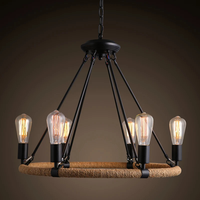 LÁMPARA COLGANTE TECHO ESTILO RETRO LOFT MODERNA RONDON - 1