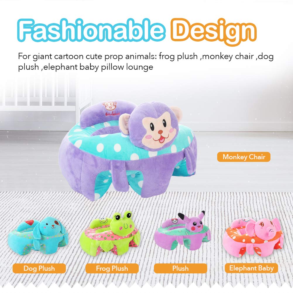 SILLA KXLY ANIMAL SEGURO BEBÉ JUGUETE FELPA DESCANSO RONDON MULTICOLOR - 5