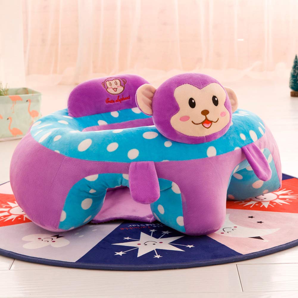 SILLA KXLY ANIMAL SEGURO BEBÉ JUGUETE FELPA DESCANSO RONDON MULTICOLOR - 8