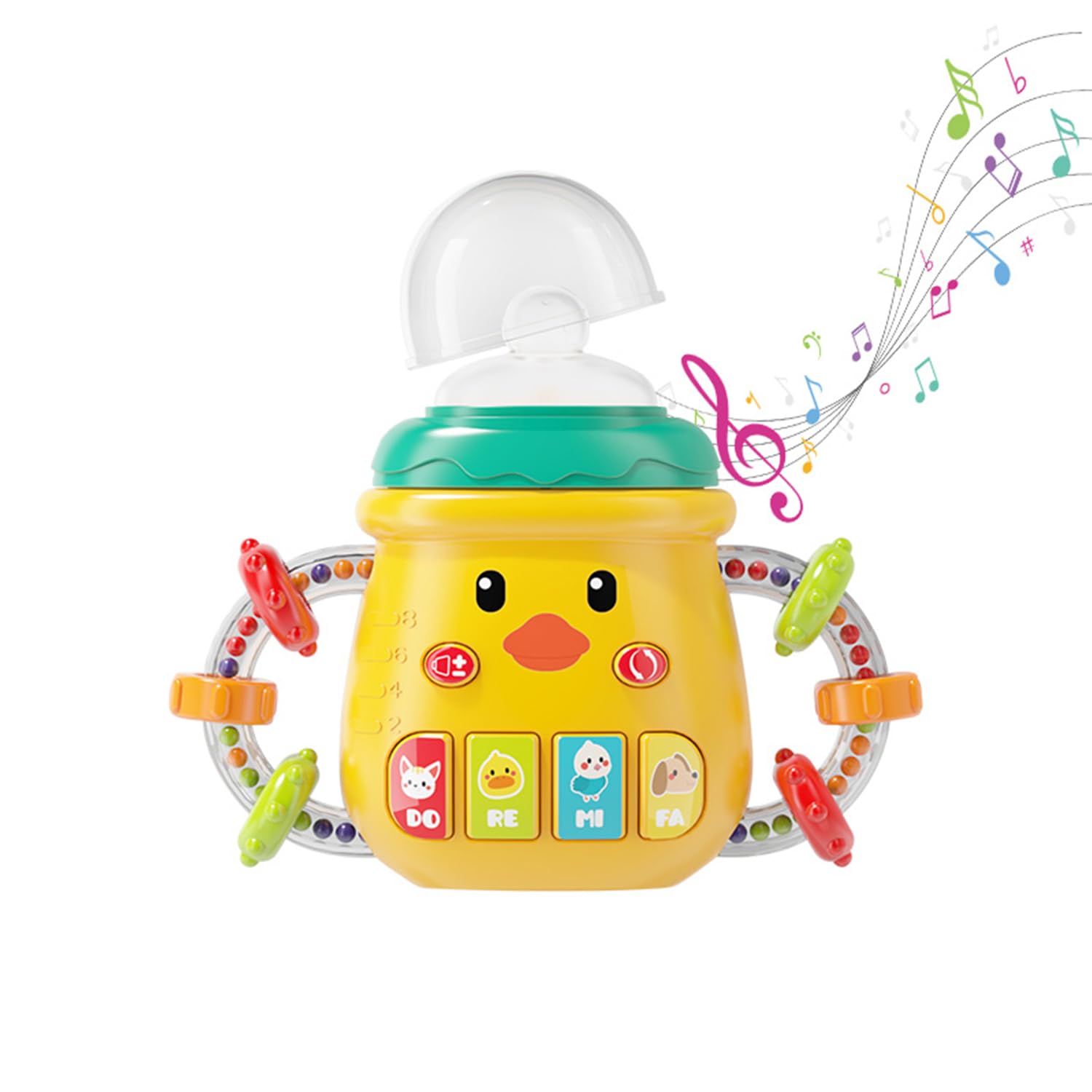 MAMADERA INSIGHT JUGUETE SONAJERO MUSICAL BEBÉ BIBERÓN RONDON MULTICOLOR - 2