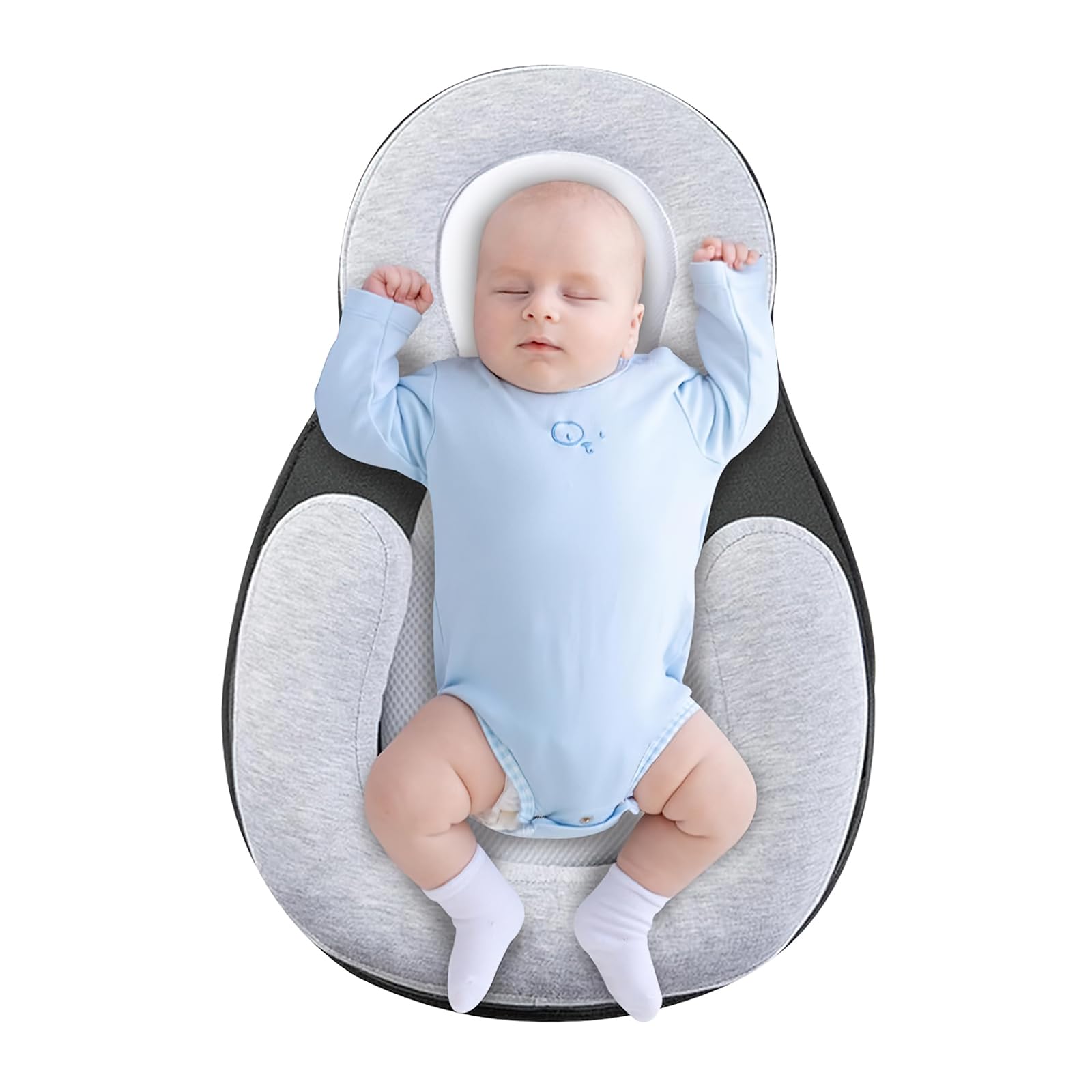 ALMOHADA MODERN BABY LACTANCIA PORTÁTIL BEBÉ CUNA NIDO IDEAL BEBÉRONDON ALGODÓN MULTICOLOR - 7
