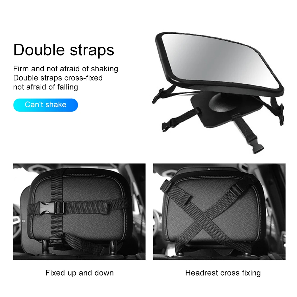 ESPEJO RETROVISOR BEBÉ COCHE ROTACIÓN 360 AJUSTABLE RONDON - 2