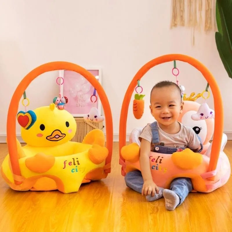 ASIENTO NIÑOS SONAJERO APOYO BEBE NIÑOS GUAGUA FELPA RONDON - 2