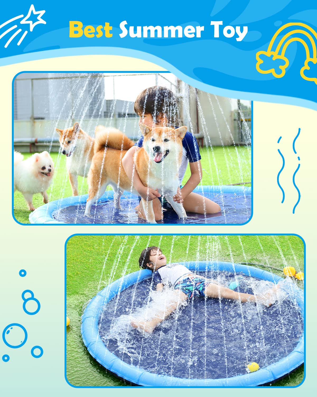 JUGUETE PERROS PISCINA AIRE LIBRE DIVERSION RONDON HCC - 8