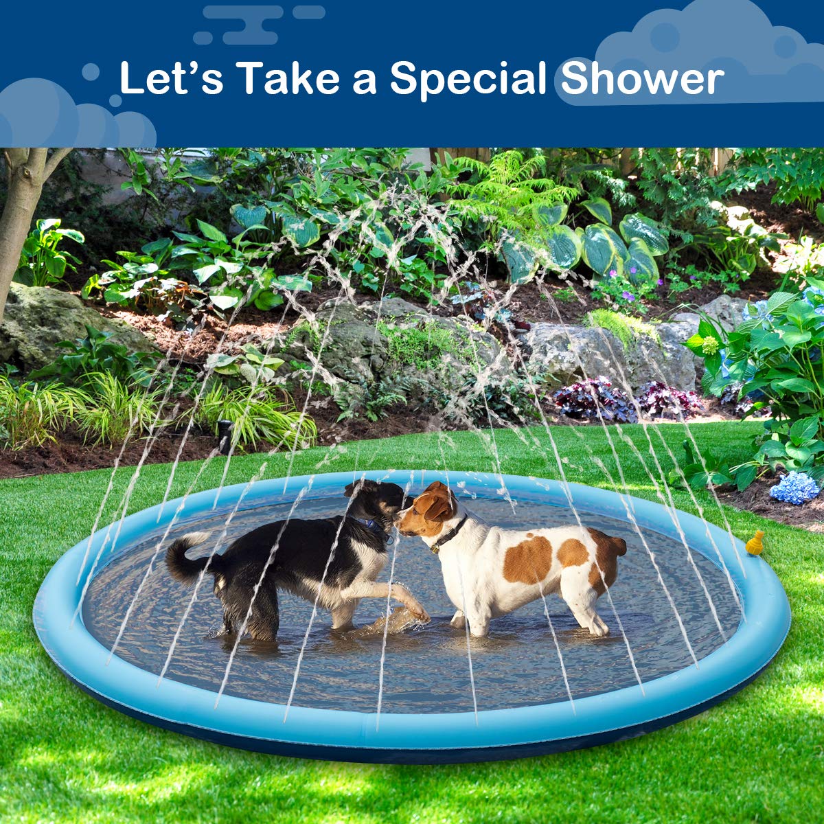 JUGUETE PERROS AGUA PATIO TRASERO VERANO RONDON HCC - 6