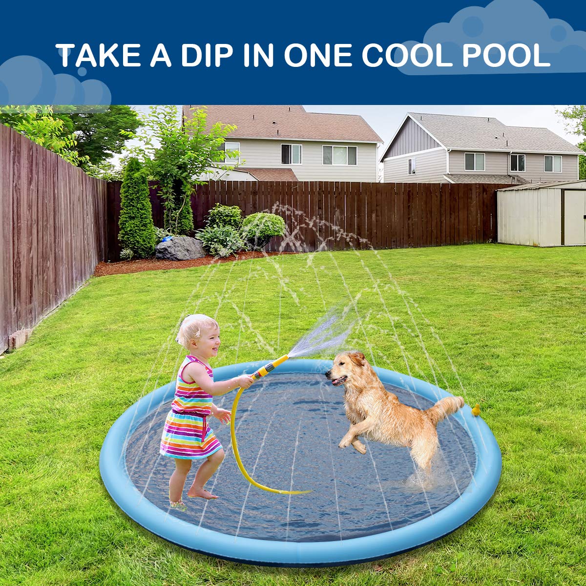 JUGUETE PERROS AGUA PATIO TRASERO VERANO RONDON HCC - 7