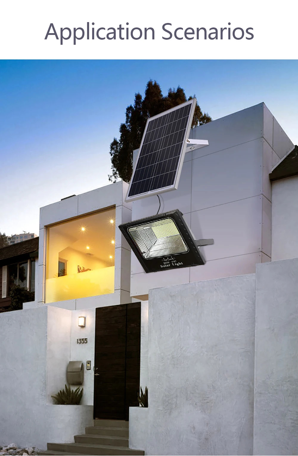 REFLECTOR LUZ INUNDACIÓN ENERGÍA SOLAR RECARGABLE RONDON - 5