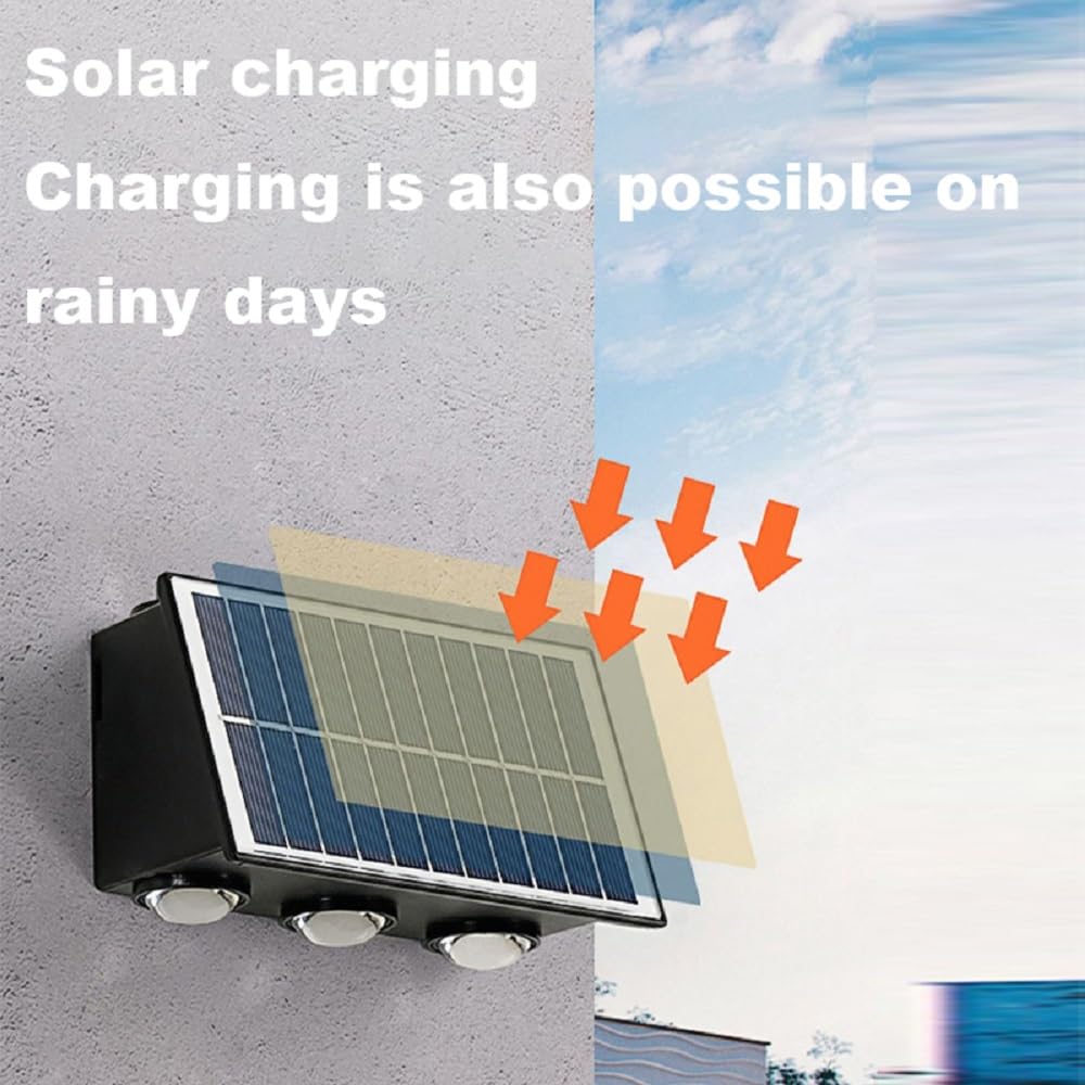 REFLECTOR SOLAR PARED LED EXTERIORES IMPERMEABLE RONDON - 9