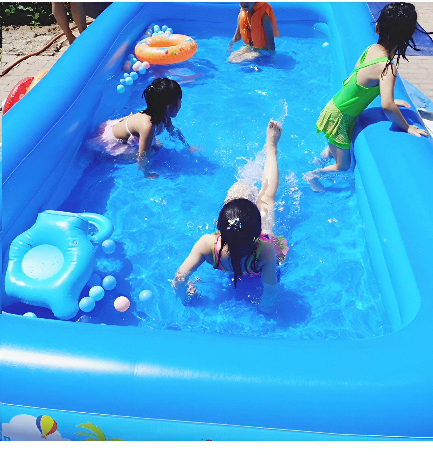 PISCINA GENUINE TOYOTA INFLABLES BOMBA NIÑOS ADULTOS EXTERIOR SUELO RONDON - 9