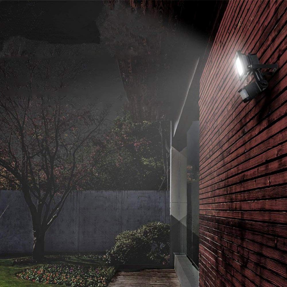 REFLECTOR LUZ LED CON SENSOR MOVIMIENTO IMPERMEABLE RONDON - 7