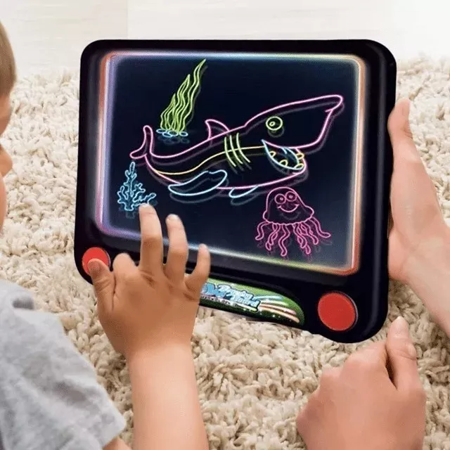 PIZARRA PALMERS 3D LUMINOSA LED DIBUJO NIÑOS NEON DIVERSION RONDON - 6