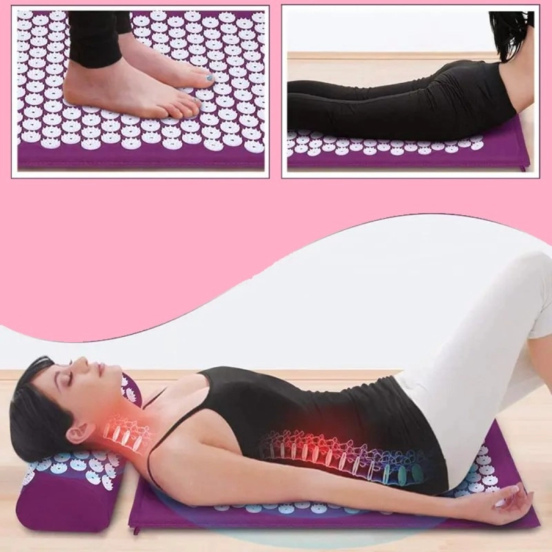 TAPETE PALMERS CONTEMPORÁNEA MODERNA YOGA COLCHONETA MASAJE ACUPRESION RELAJACION RONDON - 2
