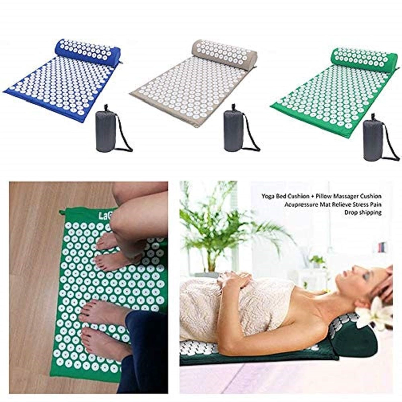 TAPETE PALMERS CONTEMPORÁNEA MODERNA YOGA COLCHONETA MASAJE ACUPRESION RELAJACION RONDON - 9
