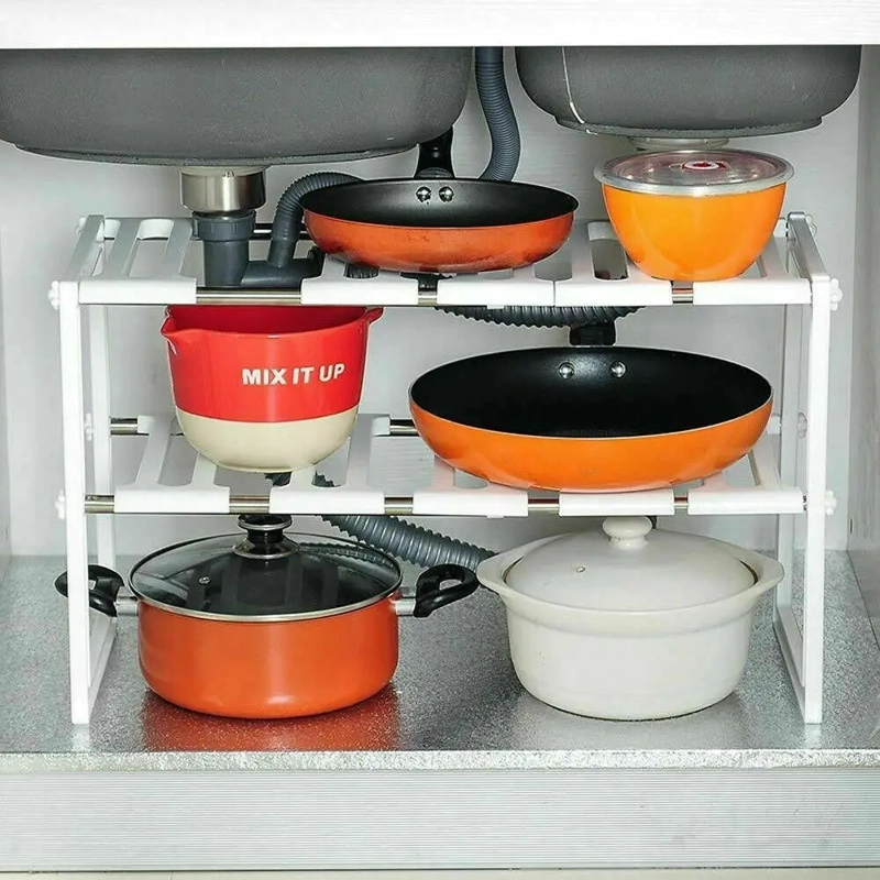 ORGANIZADOR ALMACENAMIENTO COCINA ESTANTE EXTENSIBLE RONDON - 5