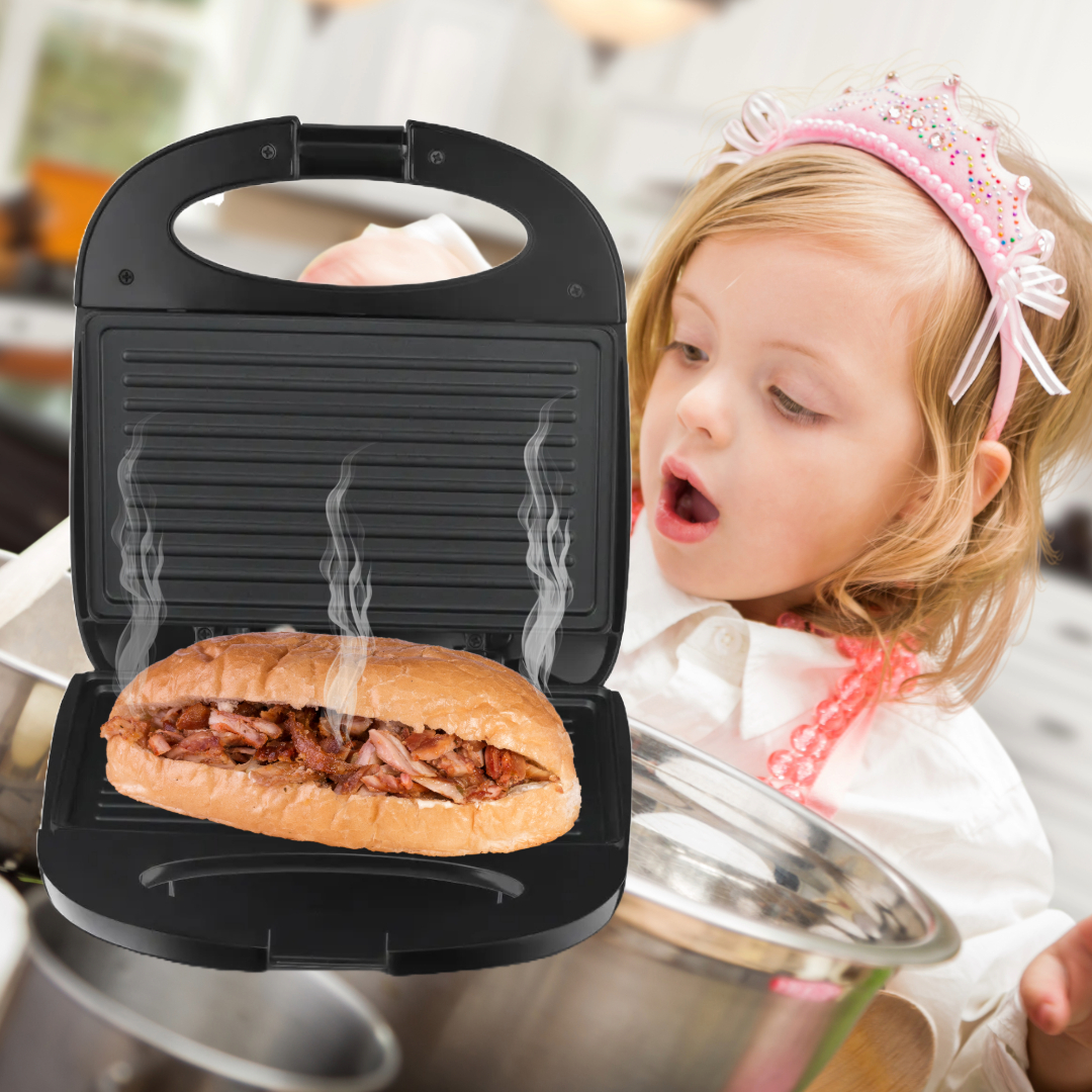 SANDWICHERA ELÉCTRICA TOSTADORA FÁCIL LIMPIAR  COCINA RONDON - 1