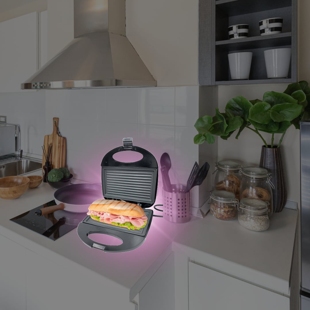 SANDWICHERA ELÉCTRICA TOSTADORA FÁCIL LIMPIAR  COCINA RONDON - 5