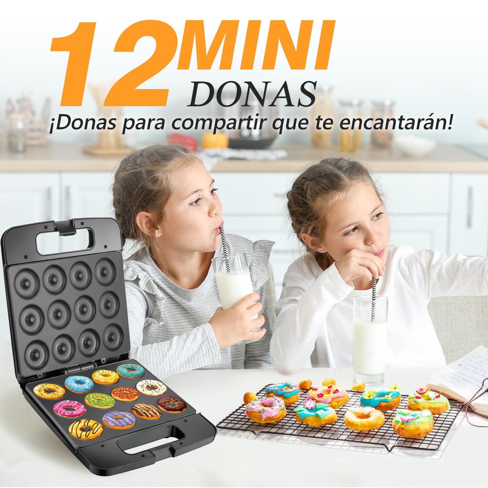 MÁQUINA ELECTRICA HACER DONAS HOGAR CALEFACCIÓN RONDON - 5