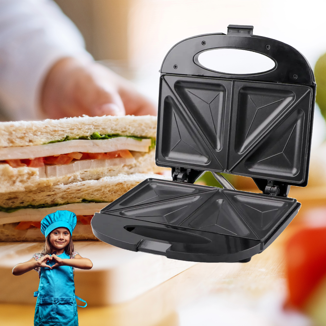 SANDWICHERA ELECTRICA SANGUCHERA PLANCHA TOSTADORA RONDON - 1