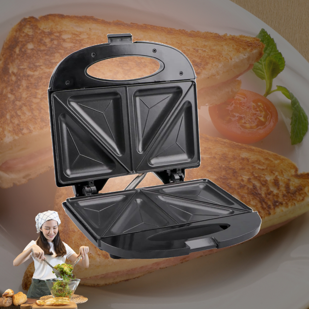 SANDWICHERA ELECTRICA SANGUCHERA PLANCHA TOSTADORA RONDON - 3
