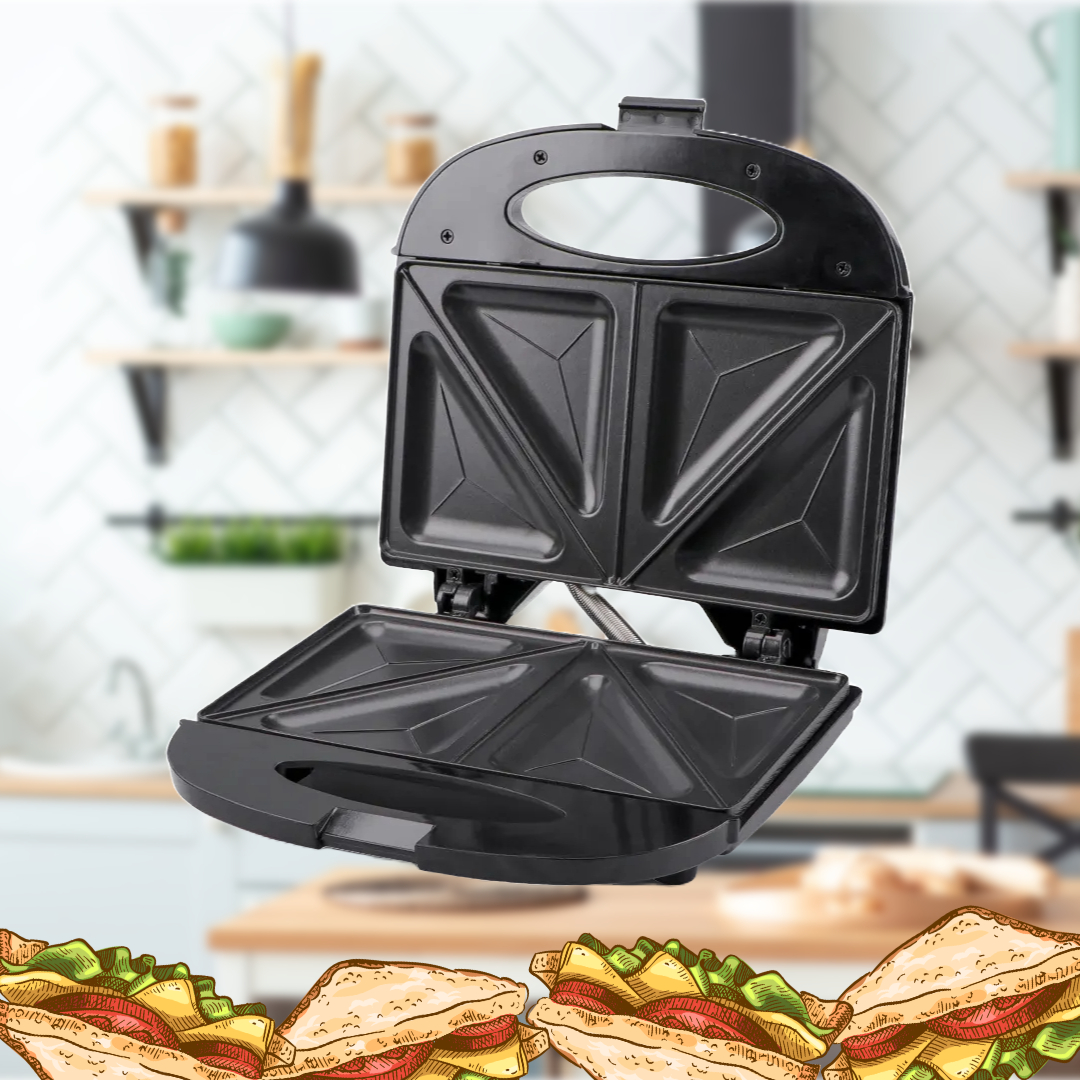 SANDWICHERA ELECTRICA SANGUCHERA PLANCHA TOSTADORA RONDON - 7