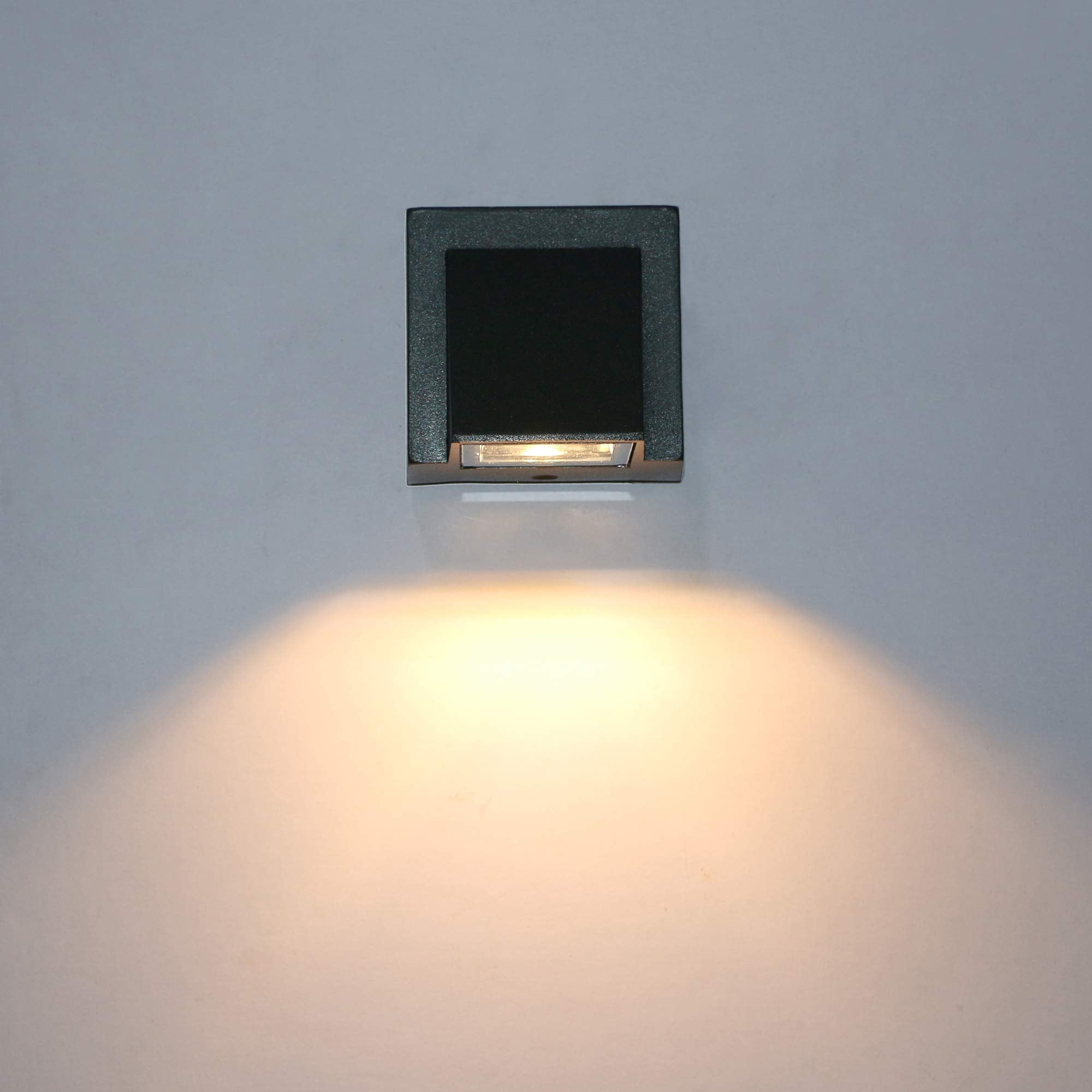 LAMPARA APLIQUE PARED EXTERIOR ILUMINACION AIRE LIBRE RONDON - 3