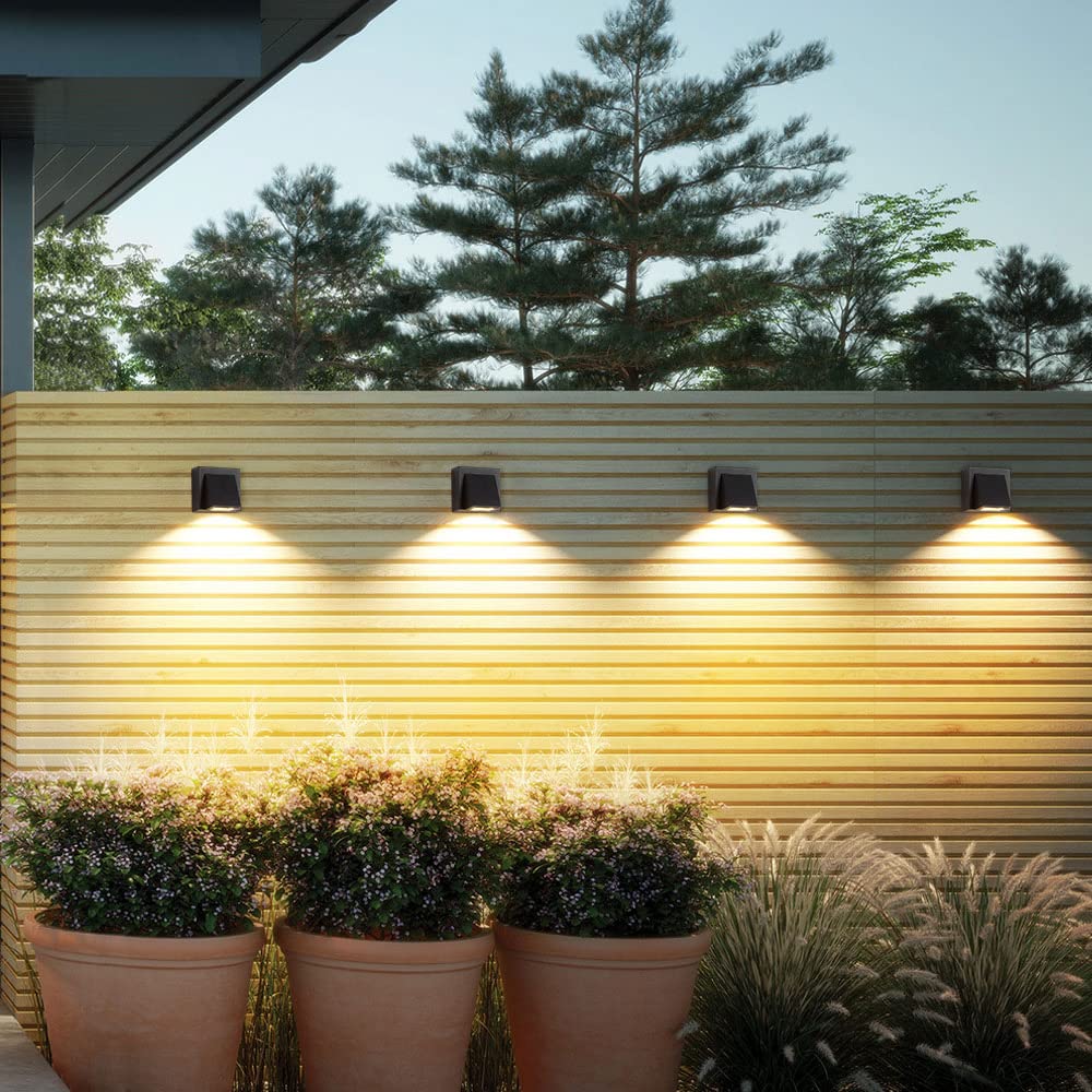 LAMPARA APLIQUE PARED EXTERIOR ILUMINACION AIRE LIBRE RONDON - 6