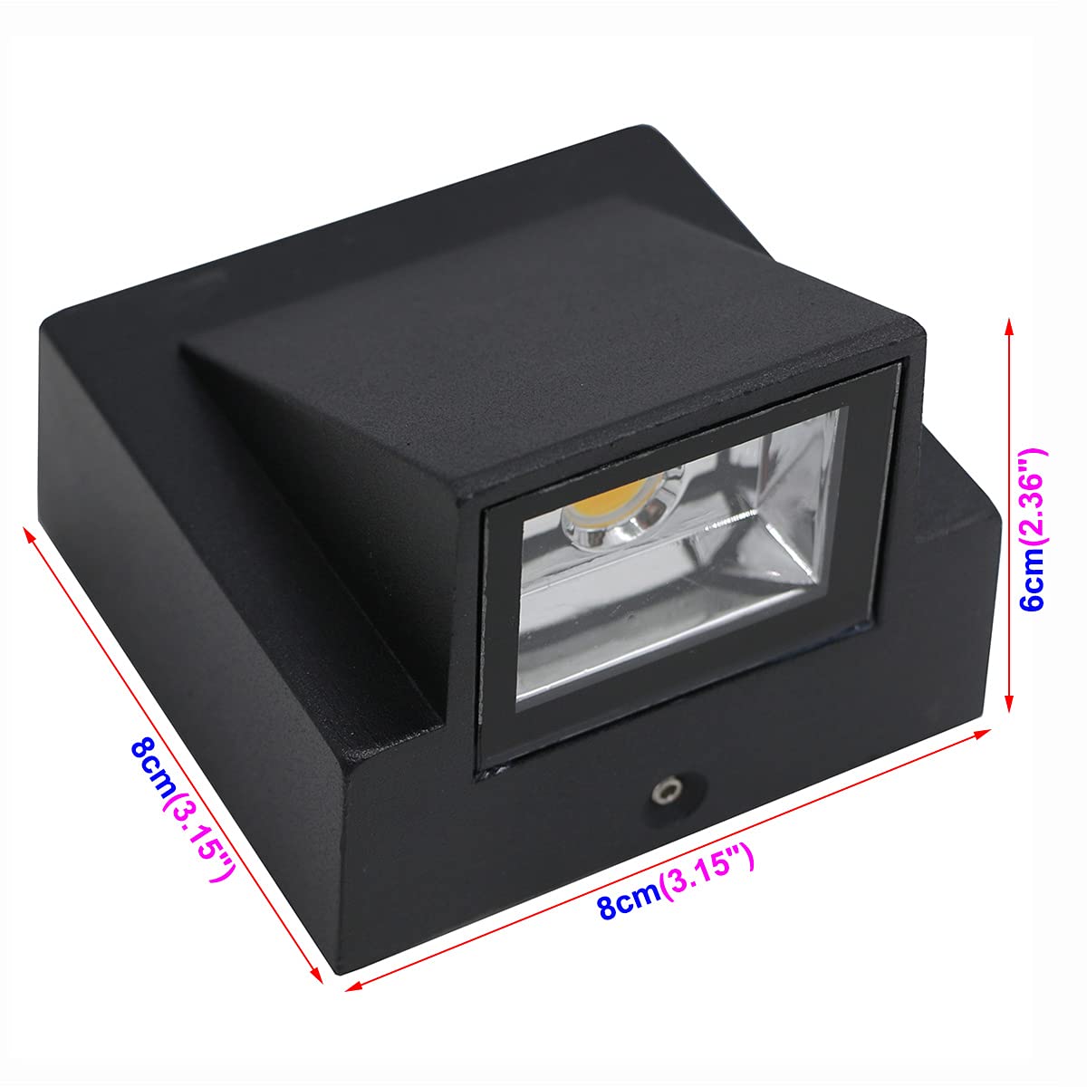 LAMPARA APLIQUE PARED EXTERIOR ILUMINACION AIRE LIBRE RONDON - 7