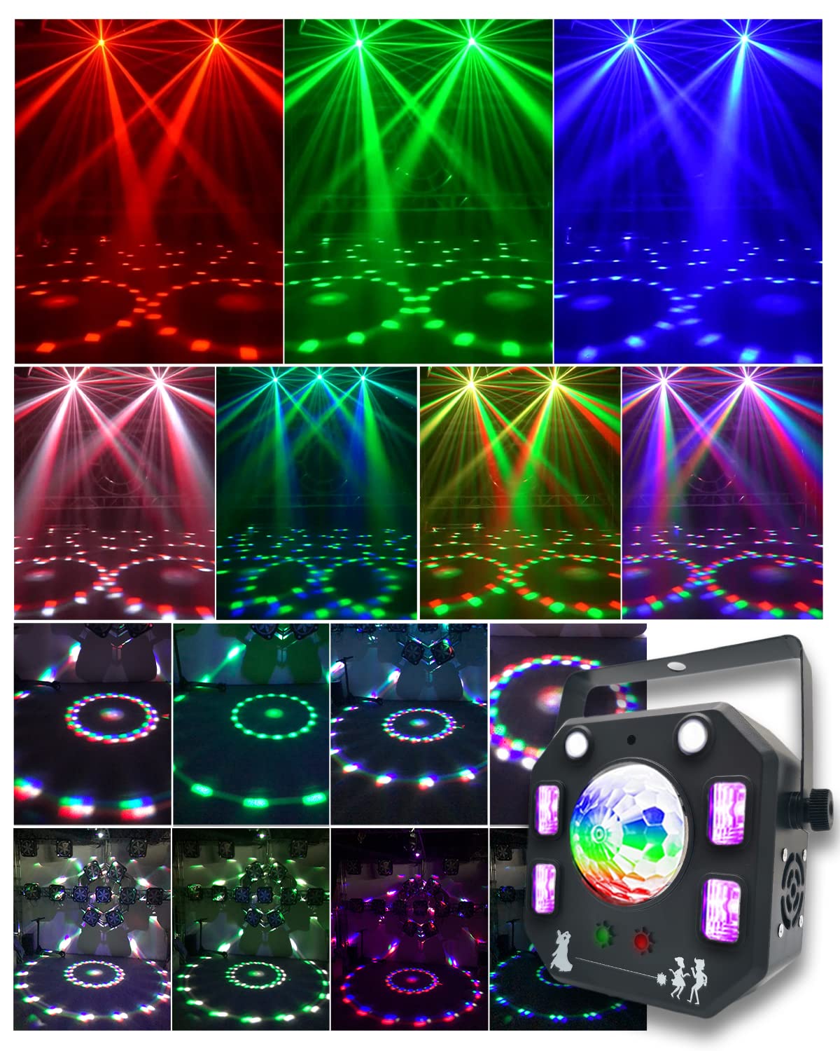 LUCES ESCENARIO DJ LED PROFESIONAL FIESTA COLORES RONDON - 2