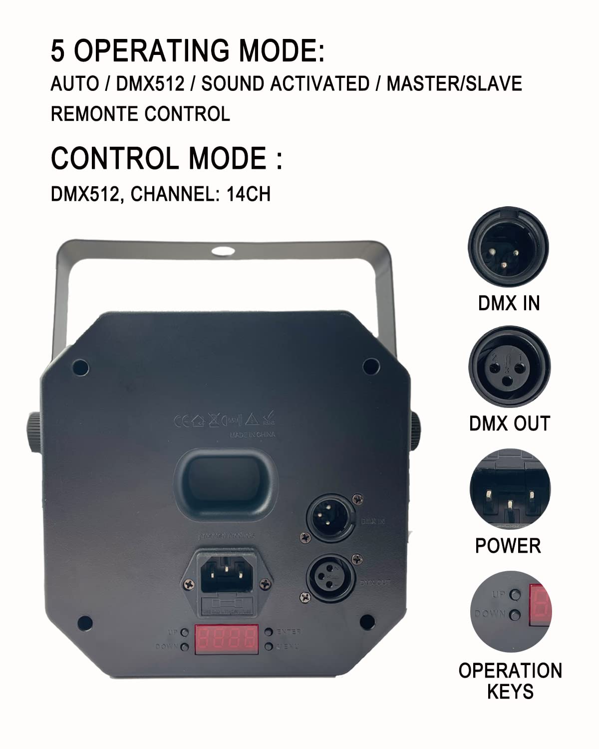 LUCES ESCENARIO DJ LED PROFESIONAL FIESTA COLORES RONDON - 8
