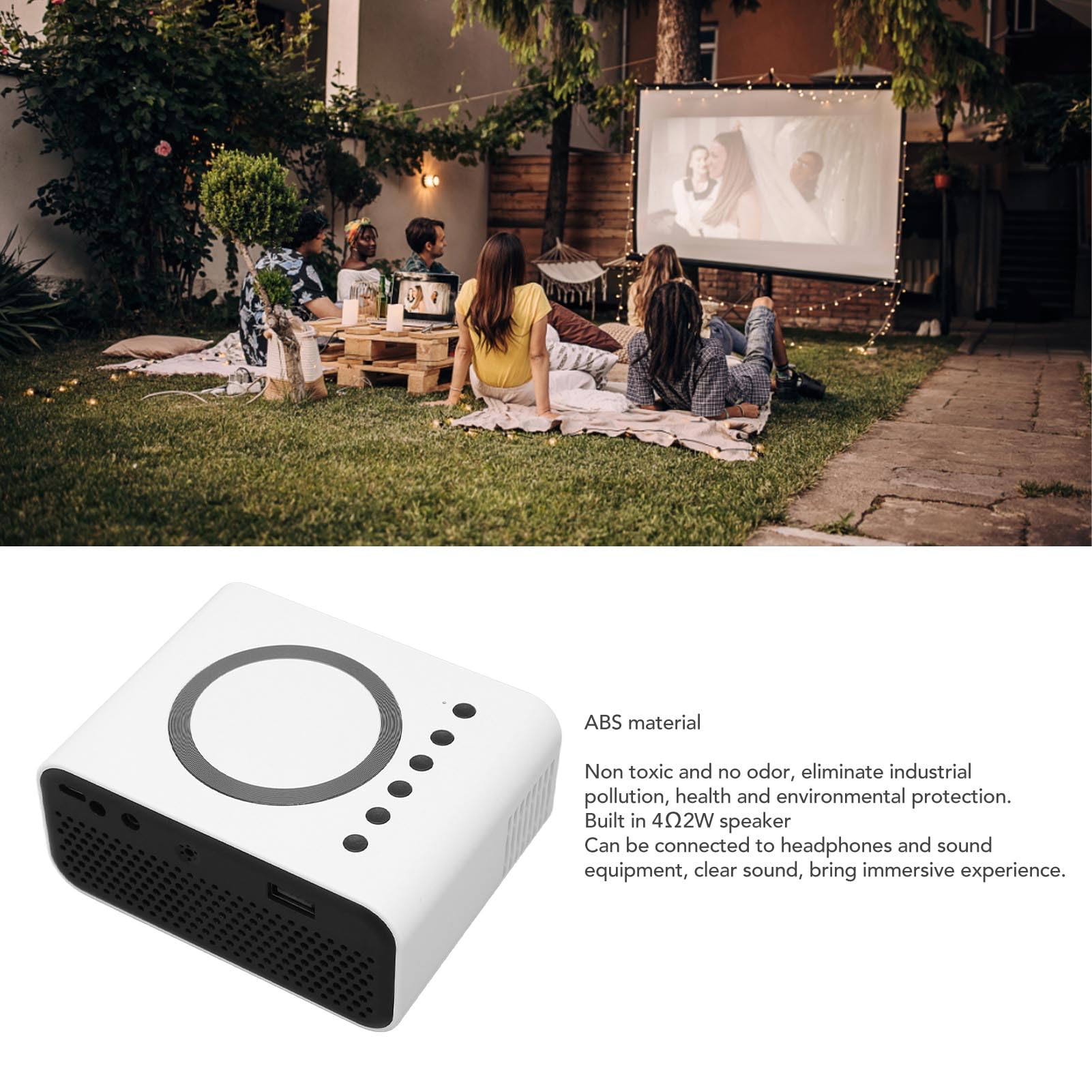 PROYECTOR 100HC MINI VIDEO LED DEFINICION HOGAR CONEXION RONDON - 3
