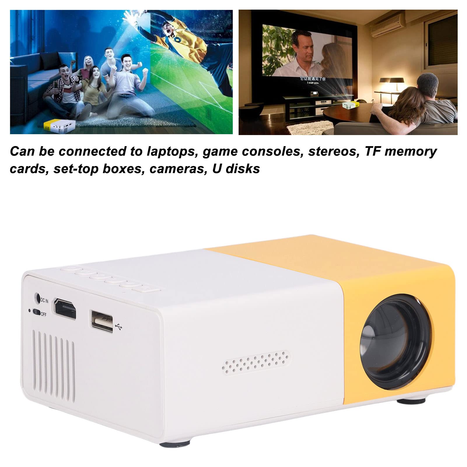PROYECTOR 100HC MINI ALTA DEFINICION HOGAR VIDEO RESOLUCION RONDON - 4