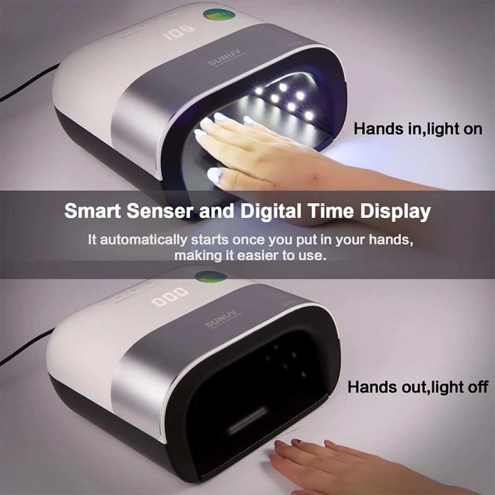 LÁMPARA LED LA EMILIANA SECADOR DE UÑAS UV LED TEMPERATURA AUTOMÁTICA RONDON - 2
