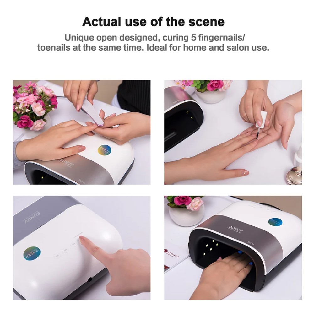 LÁMPARA LED LA EMILIANA SECADOR DE UÑAS UV LED TEMPERATURA AUTOMÁTICA RONDON - 5