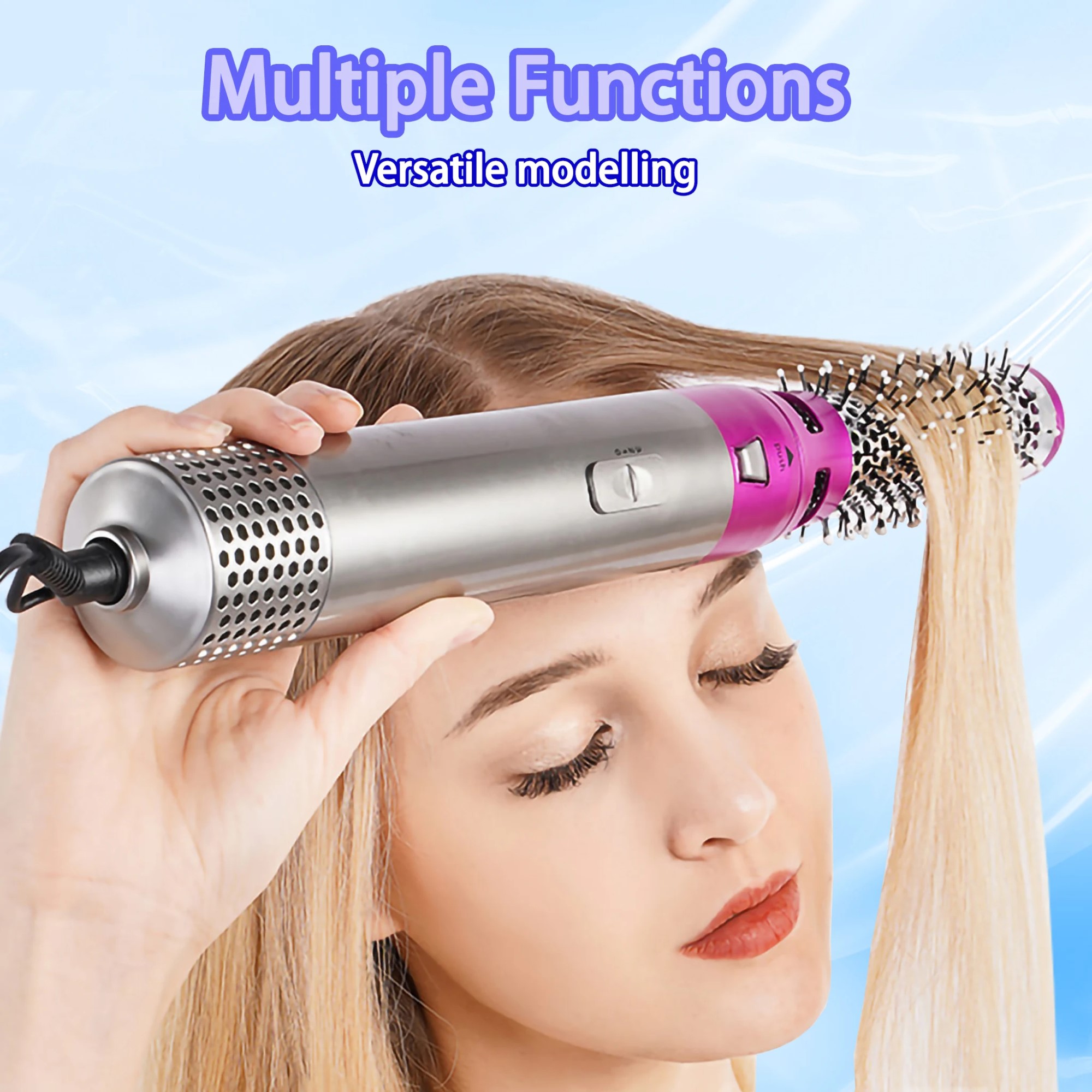 CEPILLO CABELLO BELLEZA MUJER PEIDADO VERSATIL RONDON - 5