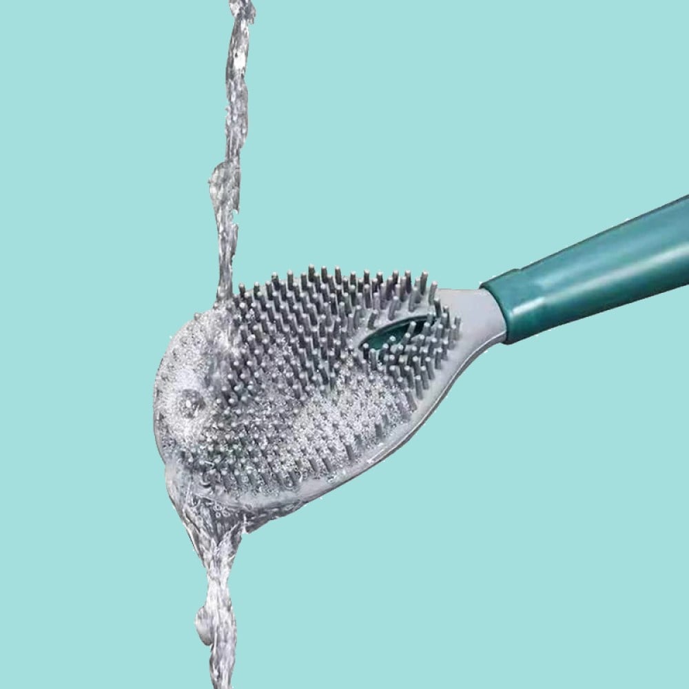CEPILLO LIMPIADOR BAÑO WC SANITARIA DISPENSADOR JABÓN RONDON - 5