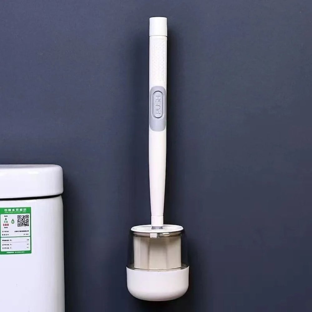 CEPILLO LIMPIADOR BAÑO WC SANITARIA DISPENSADOR JABÓN RONDON - 6