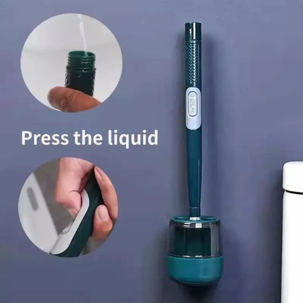CEPILLO LIMPIADOR BAÑO WC SANITARIA DISPENSADOR JABÓN RONDON - 7
