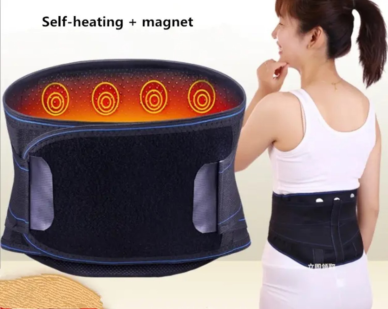 CINTURON TERAPIA MAGNETICA CALENTABLE ALIVIO LUMBAR RONDON - 3