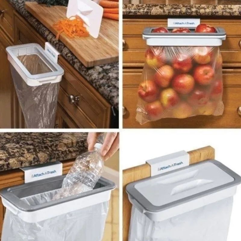 PORTA BOLSA DE BASURA BASURERO BAÑO COCINA PRACTICO RONDON - 1