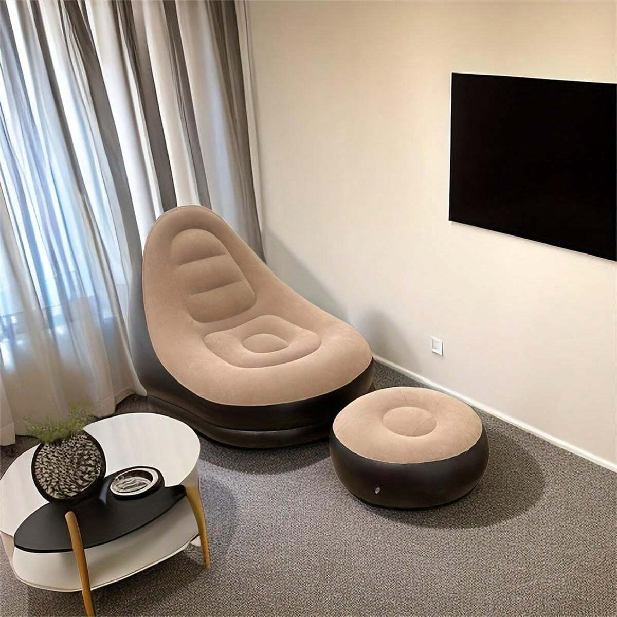 SOFA SILLON INFLABLE PORTATIL COMODIDAD HOGAR PARQUE RONDON - 5