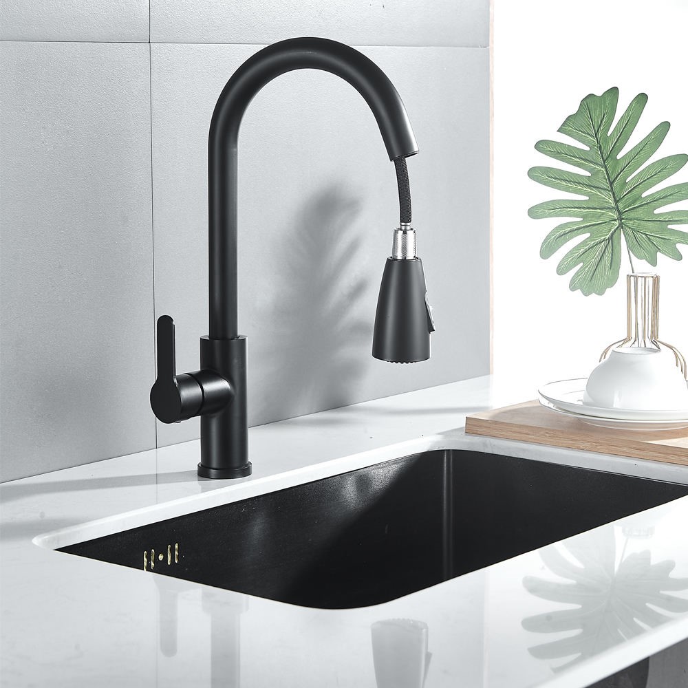 GRIFO COCINA EXTRAÍBLE MEZCLADOR AGUA ROTACIÓN RONDON - 8