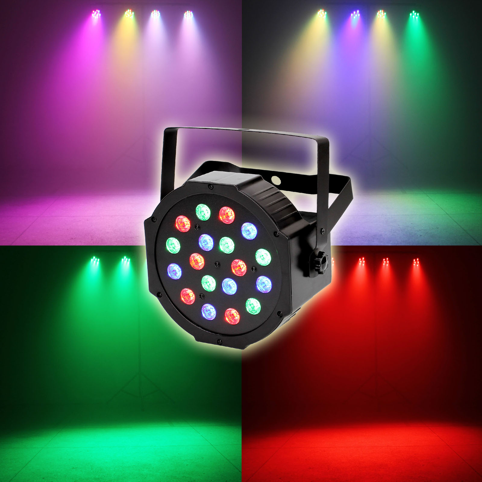 LUCES RGB REMOTO ILUMINACIÓN NAVIDAD FIESTA DJ CLUB RONDON - 7