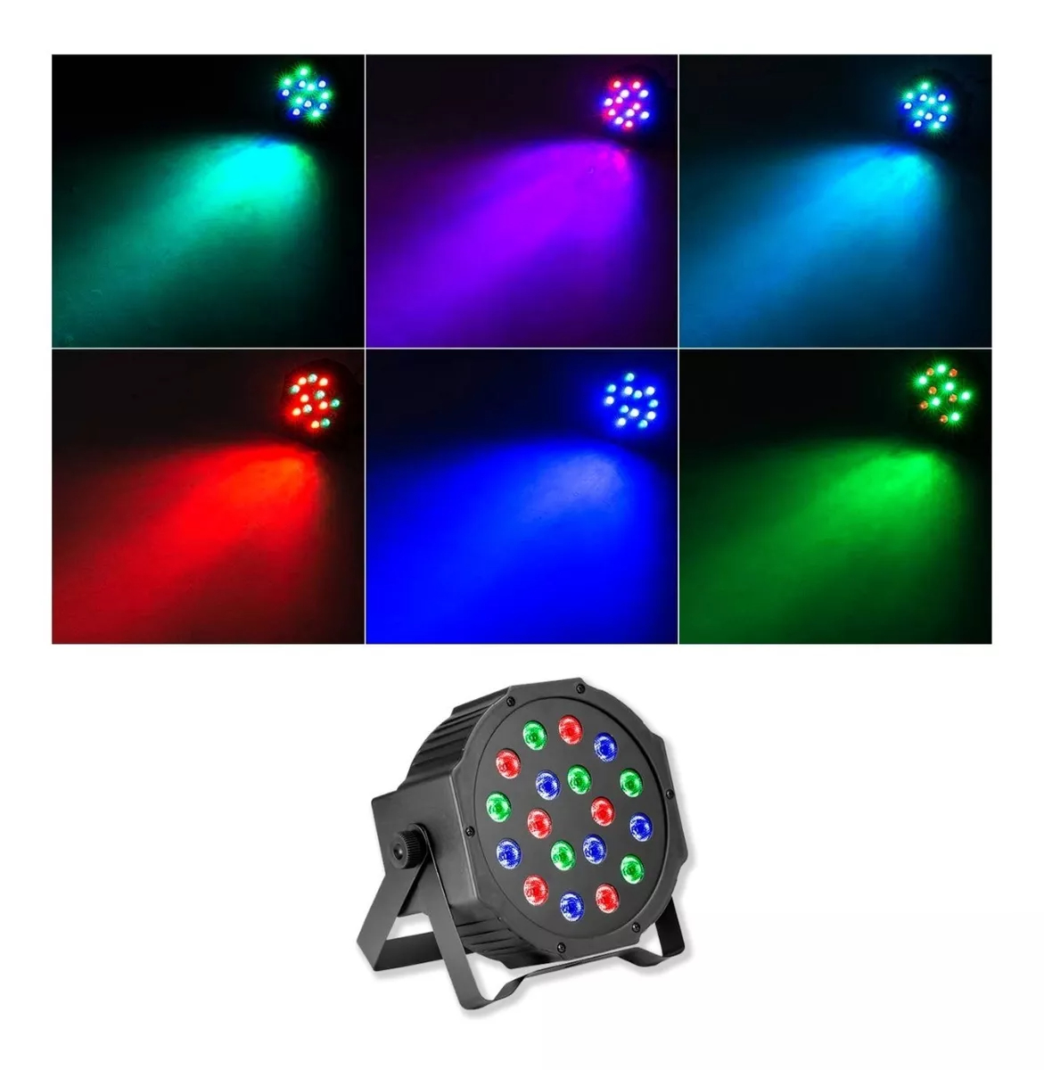 LUCES RGB REMOTO ILUMINACIÓN NAVIDAD FIESTA DJ CLUB RONDON - 9