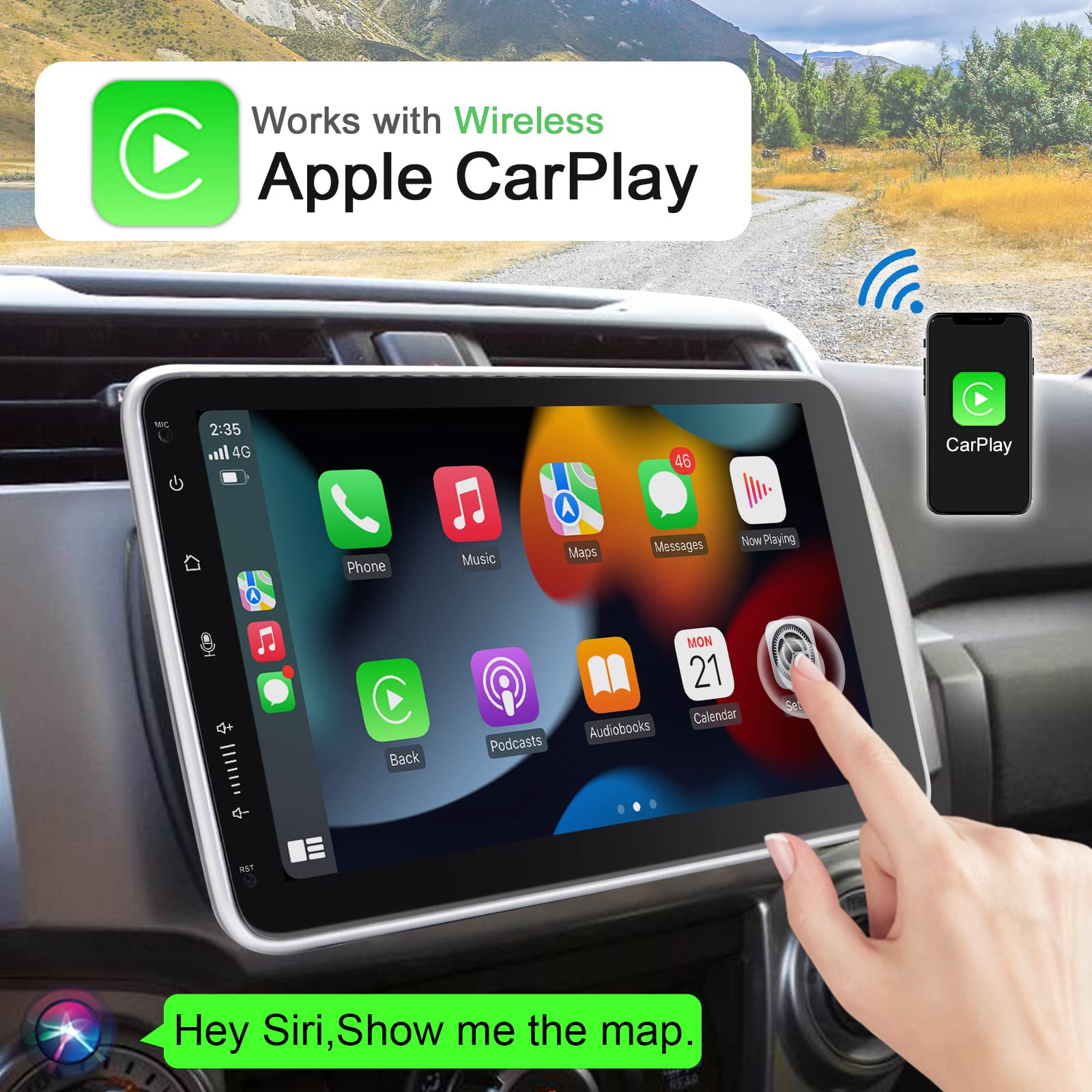 RADIO COCHE BLUETOOTH PANTALLA EXTRAIBLE ANDROID RONDON - 7