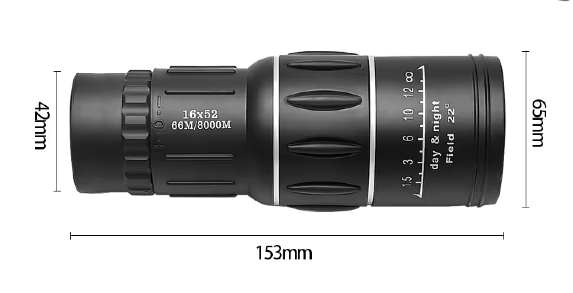 MONOCULAR HD COMPACTO DEFINICION ALCANCE PROFESIONAL RONDON - 6