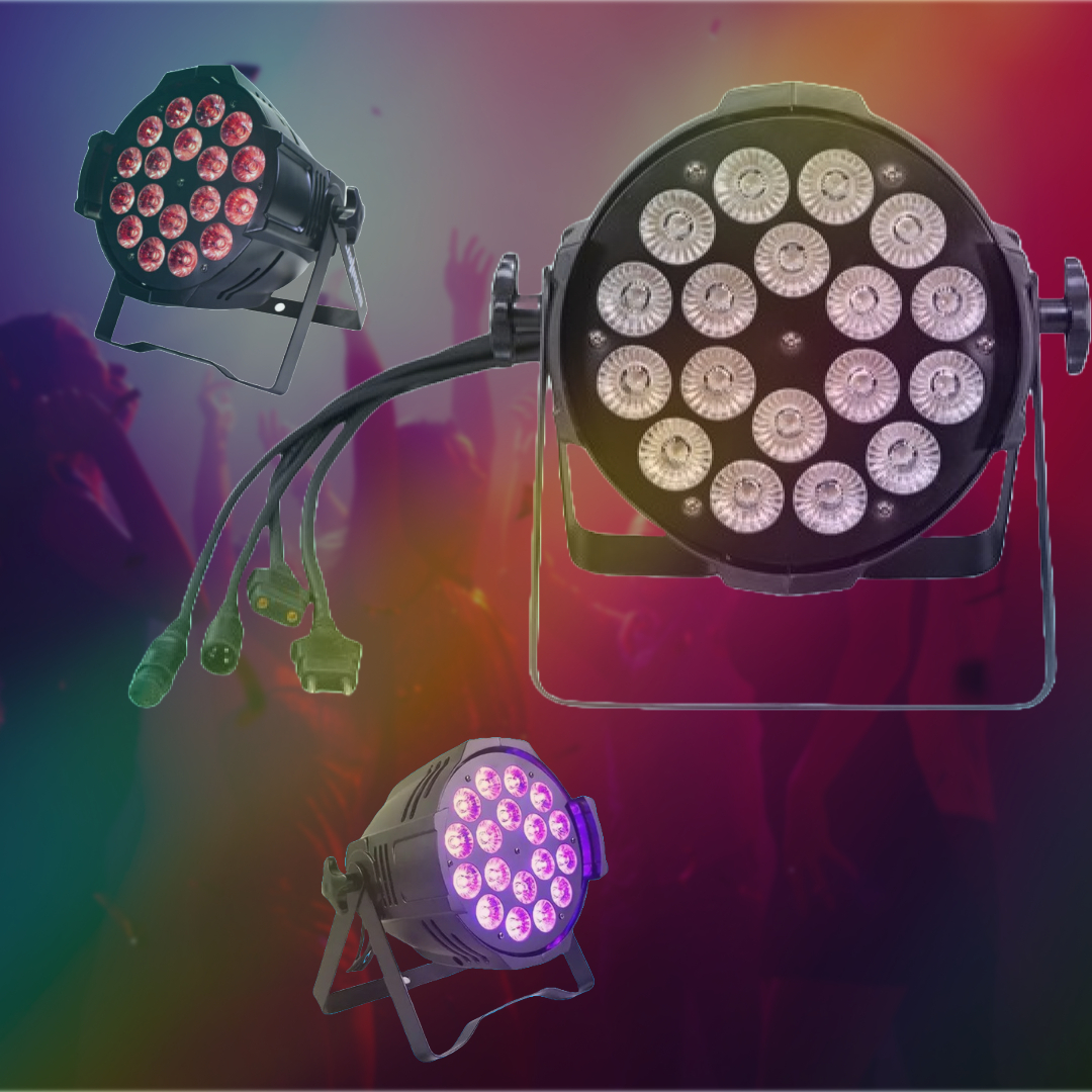 LUCES LED RGBW 4 EN 1 BODA ILUMINACIÓN ESCENARIO DJ RONDON - 5