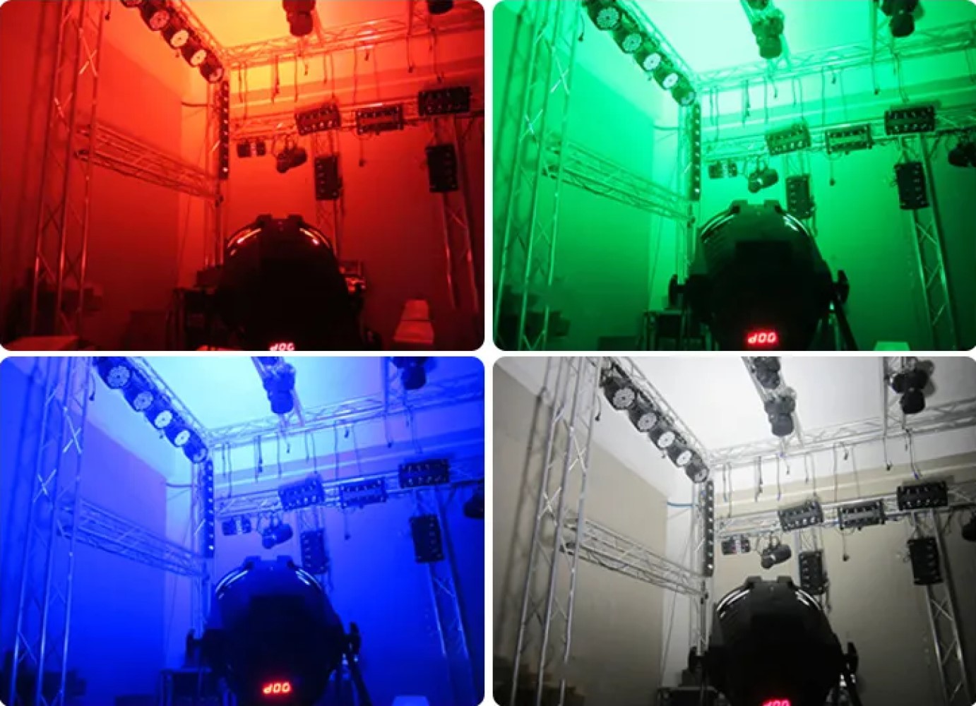 LUCES LED RGBW 4 EN 1 BODA ILUMINACIÓN ESCENARIO DJ RONDON - 6